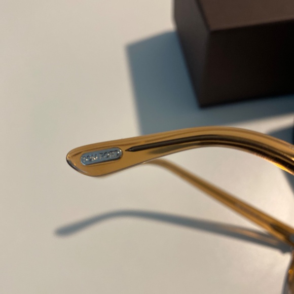 Tom Ford 56mm gradient light brown aviators main image 9